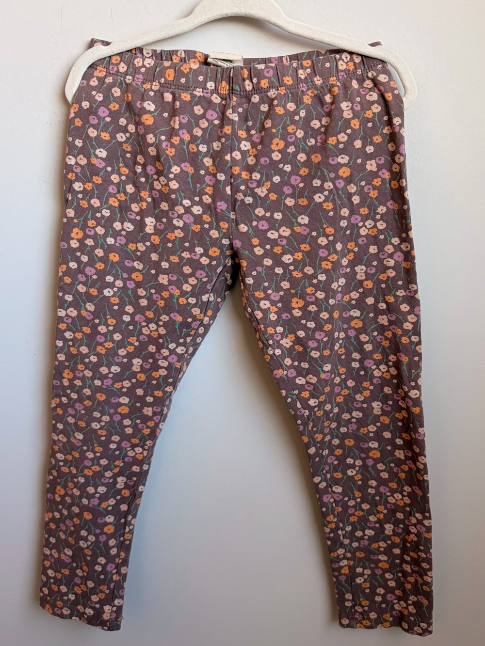 Organic cotton Girls Floral Print Leggings